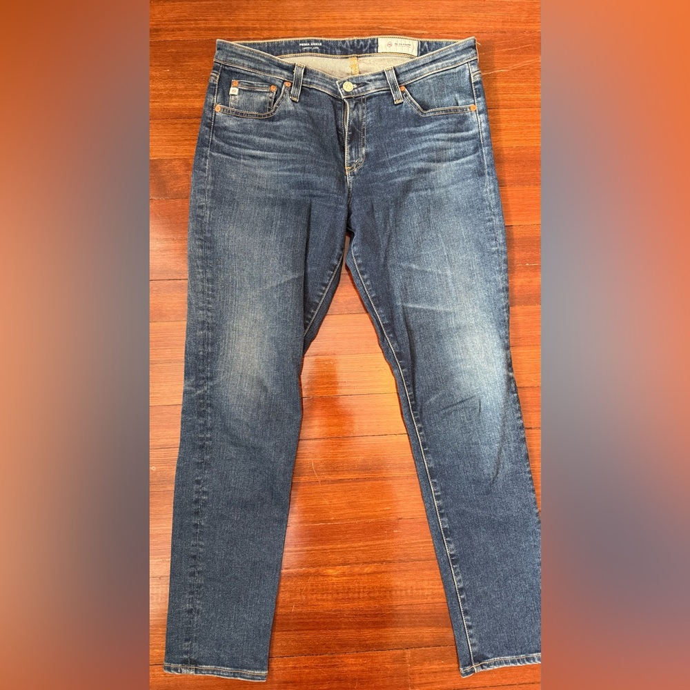 AG Adriano Goldschmied Indigo Prima Ankle Cut Jeans